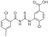 4-CHLORO-3-[[[(2-CHLORO-5-IODOBENZOYL)AMINO]THIOXOMETHYL]AMINO]-BENZOIC ACID CAS#: 531516-96-8