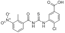 4-CHLORO-3-[[[(2-METHYL-3-NITROBENZOYL)AMINO]THIOXOMETHYL]AMINO]-BENZOIC ACID CAS#: 530140-93-3