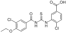 4-CHLORO-3-[[[(3-CHLORO-4-ETHOXYBENZOYL)AMINO]THIOXOMETHYL]AMINO]-BENZOIC ACID CAS#: 530152-71-7