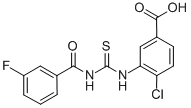 4-CHLORO-3-[[[(3-FLUOROBENZOYL)AMINO]THIOXOMETHYL]AMINO]-BENZOIC ACID CAS#: 530126-67-1