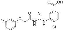 4-CHLORO-3-[[[[(3-METHYLPHENOXY)ACETYL]AMINO]THIOXOMETHYL]AMINO]-BENZOIC ACID CAS#: 531515-31-8