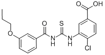 4-CHLORO-3-[[[(3-PROPOXYBENZOYL)AMINO]THIOXOMETHYL]AMINO]-BENZOIC ACID CAS#: 530137-43-0