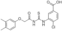 4-CHLORO-3-[[[[(3,4-DIMETHYLPHENOXY)ACETYL]AMINO]THIOXOMETHYL]AMINO]-BENZOIC ACID CAS#: 531526-59-7