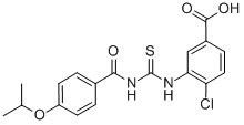 4-CHLORO-3-[[[[4-(1-METHYLETHOXY)BENZOYL]AMINO]THIOXOMETHYL]AMINO]-BENZOIC ACID CAS#: 530148-88-0