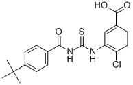 4-CHLORO-3-[[[[4-(1,1-DIMETHYLETHYL)BENZOYL]AMINO]THIOXOMETHYL]AMINO]-BENZOIC ACID CAS#: 530132-43-5