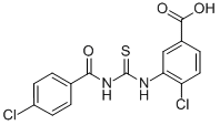 4-CHLORO-3-[[[(4-CHLOROBENZOYL)AMINO]THIOXOMETHYL]AMINO]-BENZOIC ACID CAS#: 531533-73-0
