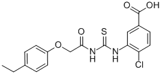 4-CHLORO-3-[[[[(4-ETHYLPHENOXY)ACETYL]AMINO]THIOXOMETHYL]AMINO]-BENZOIC ACID CAS#: 531530-71-9