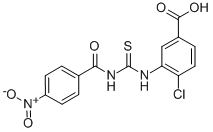 4-CHLORO-3-[[[(4-NITROBENZOYL)AMINO]THIOXOMETHYL]AMINO]-BENZOIC ACID CAS#: 531516-05-9