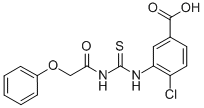 4-CHLORO-3-[[[(PHENOXYACETYL)AMINO]THIOXOMETHYL]AMINO]-BENZOIC ACID CAS#: 530134-42-0