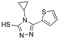 4-CYCLOPROPYL-5-THIEN-2-YL-4H-1,2,4-TRIAZOLE-3-THIOL CAS#: 660417-22-1
