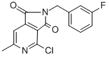 4-Chloro-2-(3-fluoroBenzyl)-6-methyl-1H-pyrrolo[3,4-c]pyridine-1,3(2H)-dione CAS#: 680216-24-4
