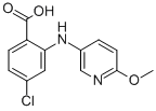 4-Chloro-2-[(6-methoxy-3-pyridinyl)amino] benzoic acid CAS#: 6626-07-9