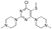 4-Chloro-2,6-bis(4-methylpiperazino)-5-(methylthio)pyrimidine CAS#: 63731-95-3