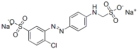 4-Chloro-3-[[4-[(sulfomethyl)amino]phenyl]azo]benzenesulfonic acid disodium salt CAS#: 67815-65-0