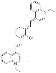 4-[(E)-2-(2-CHLORO-3-((E)-2-[1-ETHYL-4(1H)-QUINOLINYLIDENE]ETHYLIDENE)-1-CYCLOHEXEN-1-YL)ETHENYL]-1-ETHYLQUINOLINIUM IODIDE CAS#: 65303-21-1