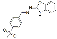 4-(Ethylsulfonyl)benzaldehyde [benzoxazol-2(3H)-ylidene]hydrazone CAS#: 6291-30-1