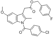 (4-Fluorophenyl)methyl 1-(4-chlorobenzoyl)-5-methoxy-2-methyl-1H-indol e-3-acetate CAS#: 65825-21-0
