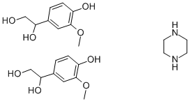 4-HYDROXY-3-METHOXYPHENYLGLYCOL HEMIPIPERAZINIUM SALT CAS#: 67423-45-4
