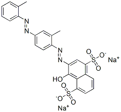4-Hydroxy-3-[[2-methyl-4-[(2-methylphenyl)azo]phenyl]azo]naphthalene-1,5-disulfonic acid disodium salt CAS#: 6470-58-2