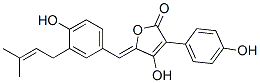 4-Hydroxy-5-[(Z)-[4-hydroxy-3-(3-methyl-2-butenyl)phenyl]methylene]-3-(4-hydroxyphenyl)furan-2(5H)-one CAS#: 61370-80-7