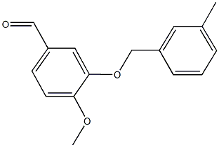 4-METHOXY-3-[(3-METHYLBENZYL)OXY]BENZALDEHYDE CAS#: 667412-91-1