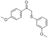 4-METHOXY-A-((3-METHOXY PHENYL)THIO)ACETOPHENONE CAS#: 63675-73-0