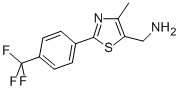 (4-METHYL-2-[4-(TRIFLUOROMETHYL)PHENYL]-1,3-THIAZOL-5-YL)METHANAMINE CAS#: 690632-25-8