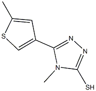 4-METHYL-5-(5-METHYLTHIEN-3-YL)-4H-1,2,4-TRIAZOLE-3-THIOL CAS#: 588685-90-9