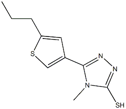 4-METHYL-5-(5-PROPYLTHIEN-3-YL)-4H-1,2,4-TRIAZOLE-3-THIOL CAS#: 588687-53-0
