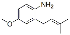4-Methoxy-2-(3-methyl-2-butenyl)benzenamine CAS#: 69611-50-3