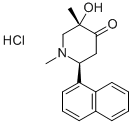 4-Piperidone, 1-equatorial,3-axial-dimethyl-3-equatorial-hydroxy-6-equ atorial-(1-naphthyl)-, hydrochloride CAS#: 66439-90-5