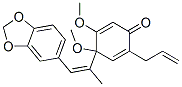 4-[(Z)-2-(1,3-Benzodioxol-5-yl)-1-methylvinyl]-4,5-dimethoxy-2-(2-propenyl)-2,5-cyclohexadien-1-one CAS#: 62532-61-0