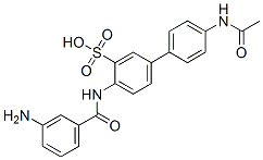 4'-(acetylamino)-4-[(3-aminobenzoyl)amino][1,1'-biphenyl]-3-sulphonic acid CAS#: 68189-37-7