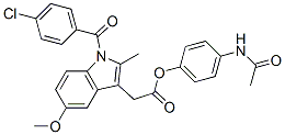 4-(acetylamino)phenyl 1-(4-chlorobenzoyl)-5-methoxy-2-methyl-1H-indole-3-acetate CAS#: 68483-33-0
