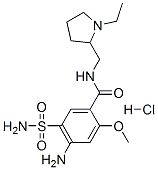 4-amino-5-(aminosulphonyl)-N-[(1-ethyl-2-pyrrolidinyl)methyl]-2-methoxybenzamide monohydrochloride CAS#: 65016-40-2