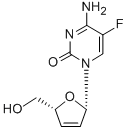 4-amino-5-fluoro-1-[(2S,5R)-5-(hydroxymethyl)-2,5-dihydrofuran-2-yl]pyrimidin-2-one CAS#: 181785-84-2