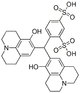 4-[bis(2,3,6,7-tetrahydro-8-hydroxy-1H,5H-benzo[ij]quinolizin-9-yl)methyl]benzene-1,3-disulphonic acid CAS#: 63549-43-9