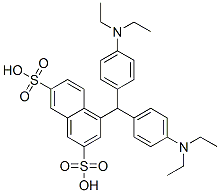 4-[bis[4-(diethylamino)phenyl]methyl]naphthalene-2,7-disulphonic acid CAS#: 67828-32-4