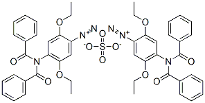 4-[bis(benzoyl)amino]-2,5-diethoxybenzenediazonium sulphate CAS#: 68015-97-4