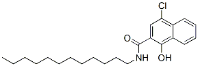4-chloro-N-dodecyl-1-hydroxynaphthalene-2-carboxamide CAS#: 7588-27-4