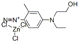 4-[ethyl(2-hydroxyethyl)amino]-2-methylbenzenediazonium trichlorozincate CAS#: 67953-75-7