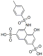 4-hydroxy-5-[[(p-tolyl)sulphonyl]amino]naphthalene-2,7-disulphonic acid CAS#: 6860-97-5