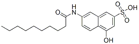 4-hydroxy-7-[(1-oxodecyl)amino]naphthalene-2-sulphonic acid CAS#: 68189-33-3