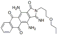 4,11-Diamino-2,3-dihydro-3-imino-2-(3-propoxypropyl)-1H-naphth[2,3-f]isoindole-1,5,10-trione CAS#: 62335-65-3