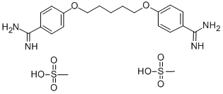 4,4'-[1,5-pentanediylbis(oxy)]bisbenzenecarboxamidine dimethylsulphonate CAS#: 6823-79-6