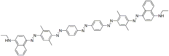 4,4'-[Azobis[4,1-phenyleneazo(2,5-dimethyl-4,1-phenylene)azo]]bis[N-ethyl-1-naphthalenamine] CAS#: 69432-35-5