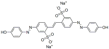 4,4'-bis[(4-hydroxyphenyl)azo]stilbene-2,2'-disulphonic acid, sodium salt CAS#: 68966-53-0
