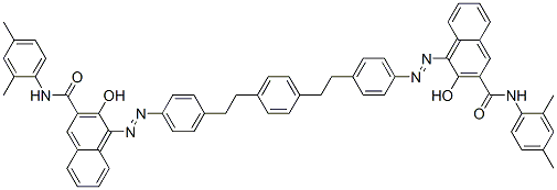 4,4'-[phenylene-1,4-bis(ethylenephenylene-1,4-azo)]bis[N-(2,4-dimethylphenyl)-3-hydroxynaphthalene-2-carboxamide] CAS#: 69534-94-7
