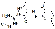 4,5-dihydro-4-[(2-methoxy-5-methylphenyl)azo]-3-methyl-5-oxo-1H-pyrazole-1-carboxamidine monohydrochloride CAS#: 68936-08-3