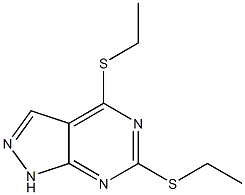 4,6-Bis(ethylthio)-1H-pyrazolo[3,4-d]pyriMidine CAS#: 70011-73-3